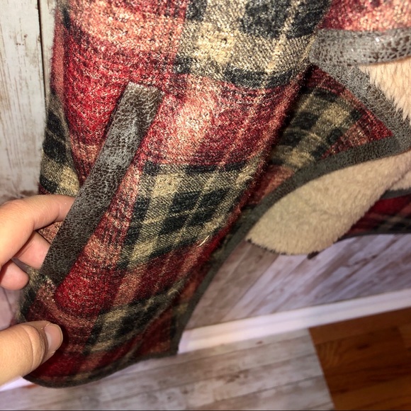 Jodifl plaid oversized sleeveless vest cardigan - Picture 5 of 10